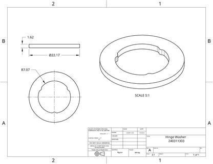 Hinge Washer 240311303 (5 pack)