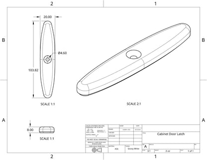 Cabinet Door Latch