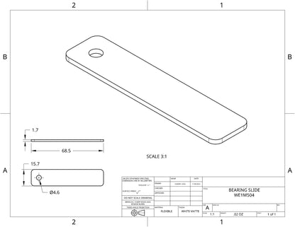 Dryer Bearing Slide WE1M504 - 4 pack